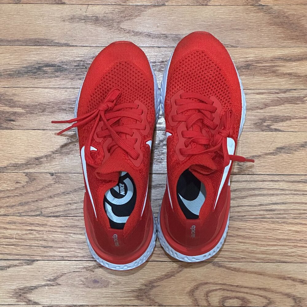 Nike Epic React Flyknit 2 In Red With White Detai… - image 2